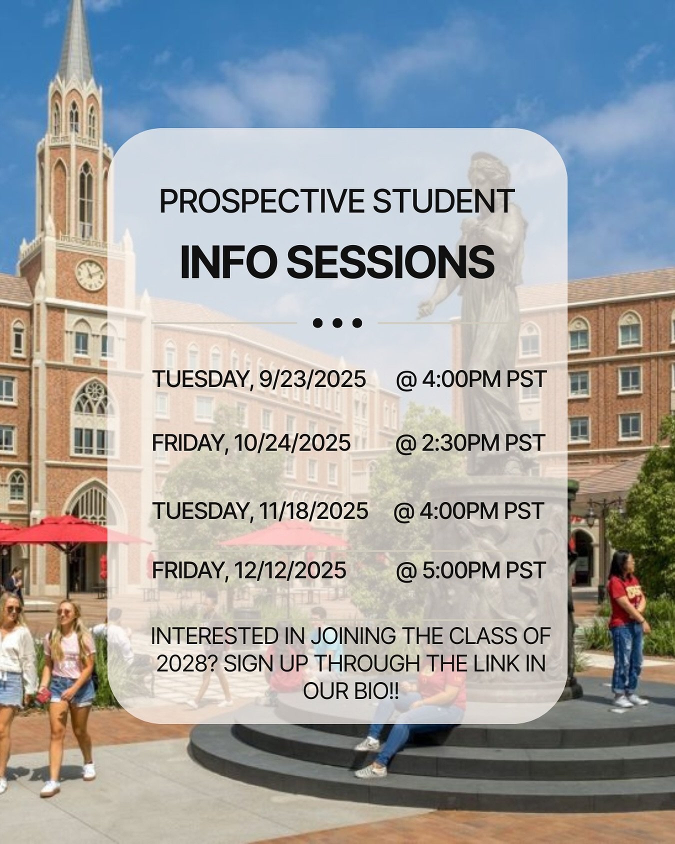 Interested?? Join us for our virtual information sessions to learn more about the program, meet faculty and students, and ask any questions!! 

To sign up, click the link in bio, scroll down and select the tab that says, "Admission Events" 