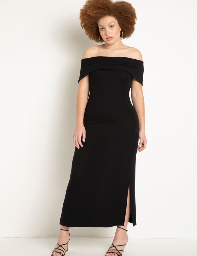 Off The Shoulder Maxi With Side Slits