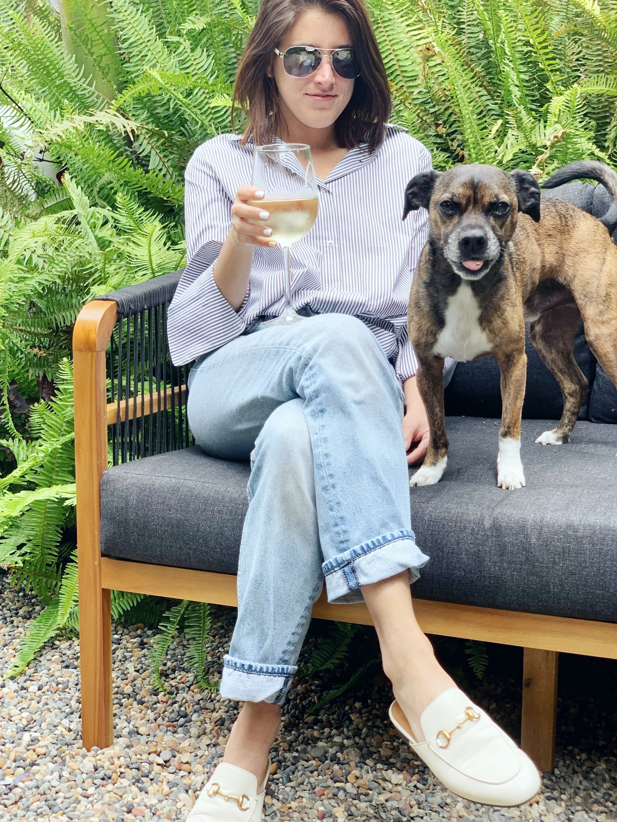 Wine always.
