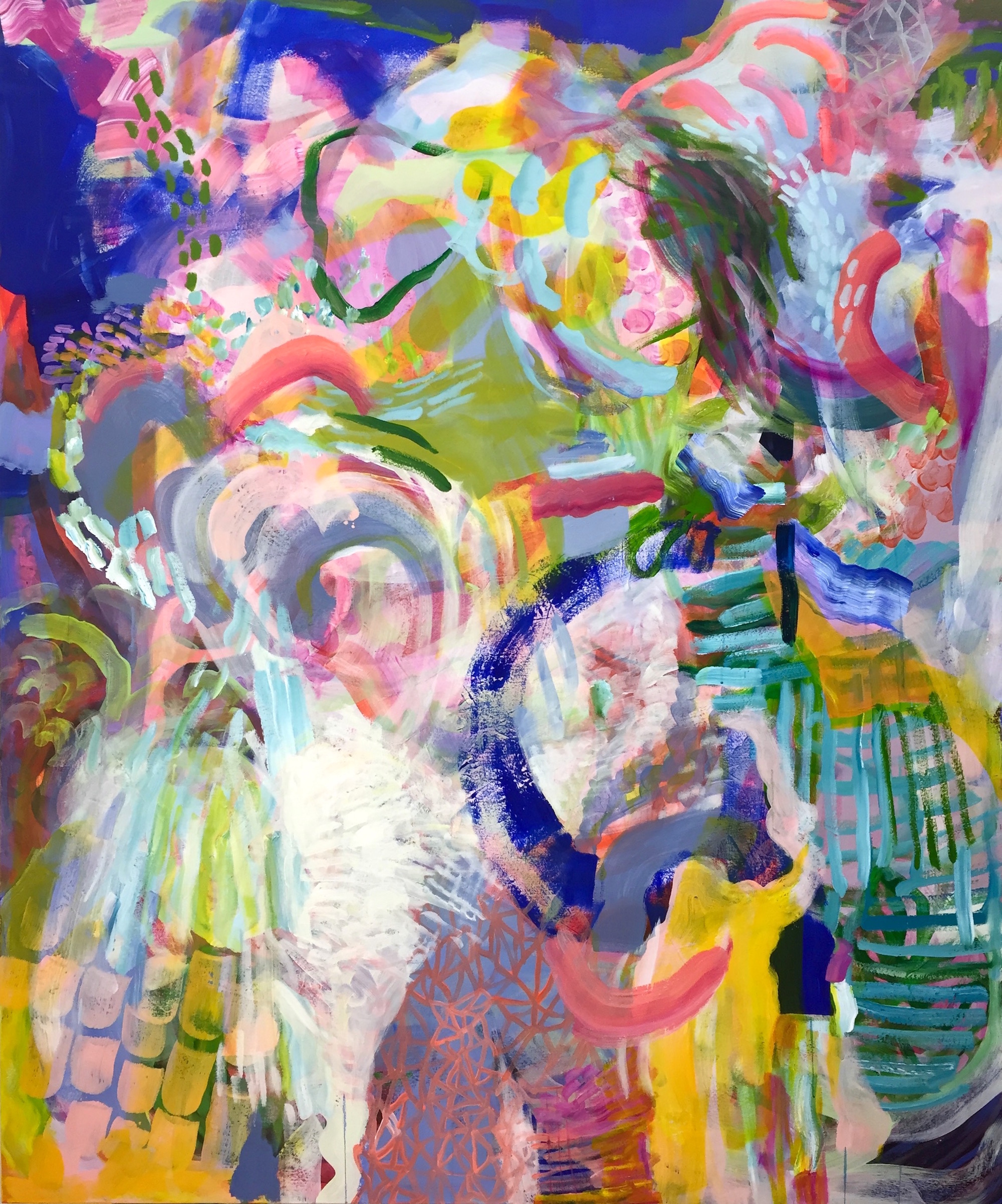  Wriggle, acrylic on canvas, 72 x 60 in  ARTicles Fine Art Galleries - SOLD 