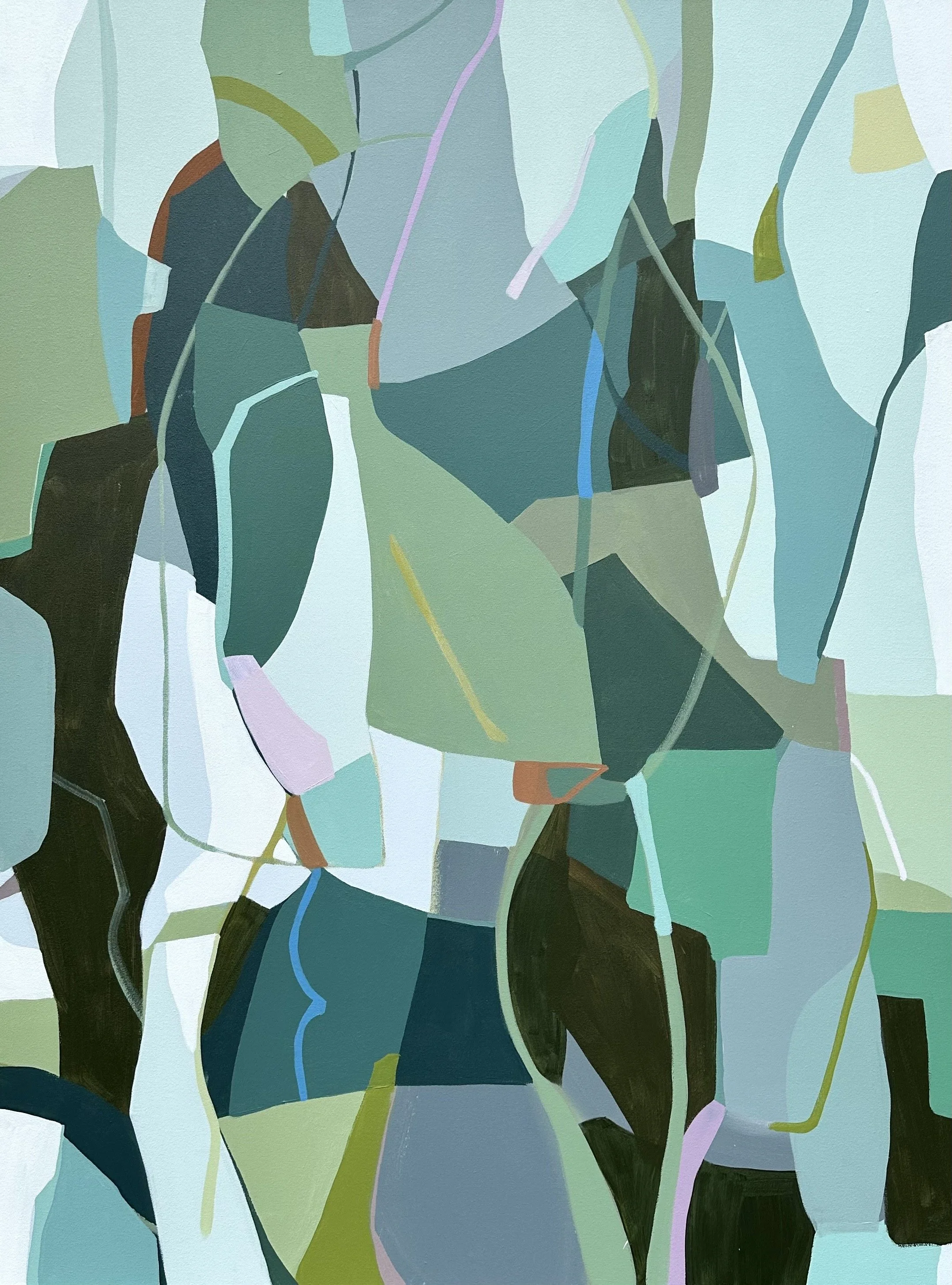  Sage and Thyme, 2026, Acrylic on canvas, 48×36 in., available at  Gregg Irby Gallery  