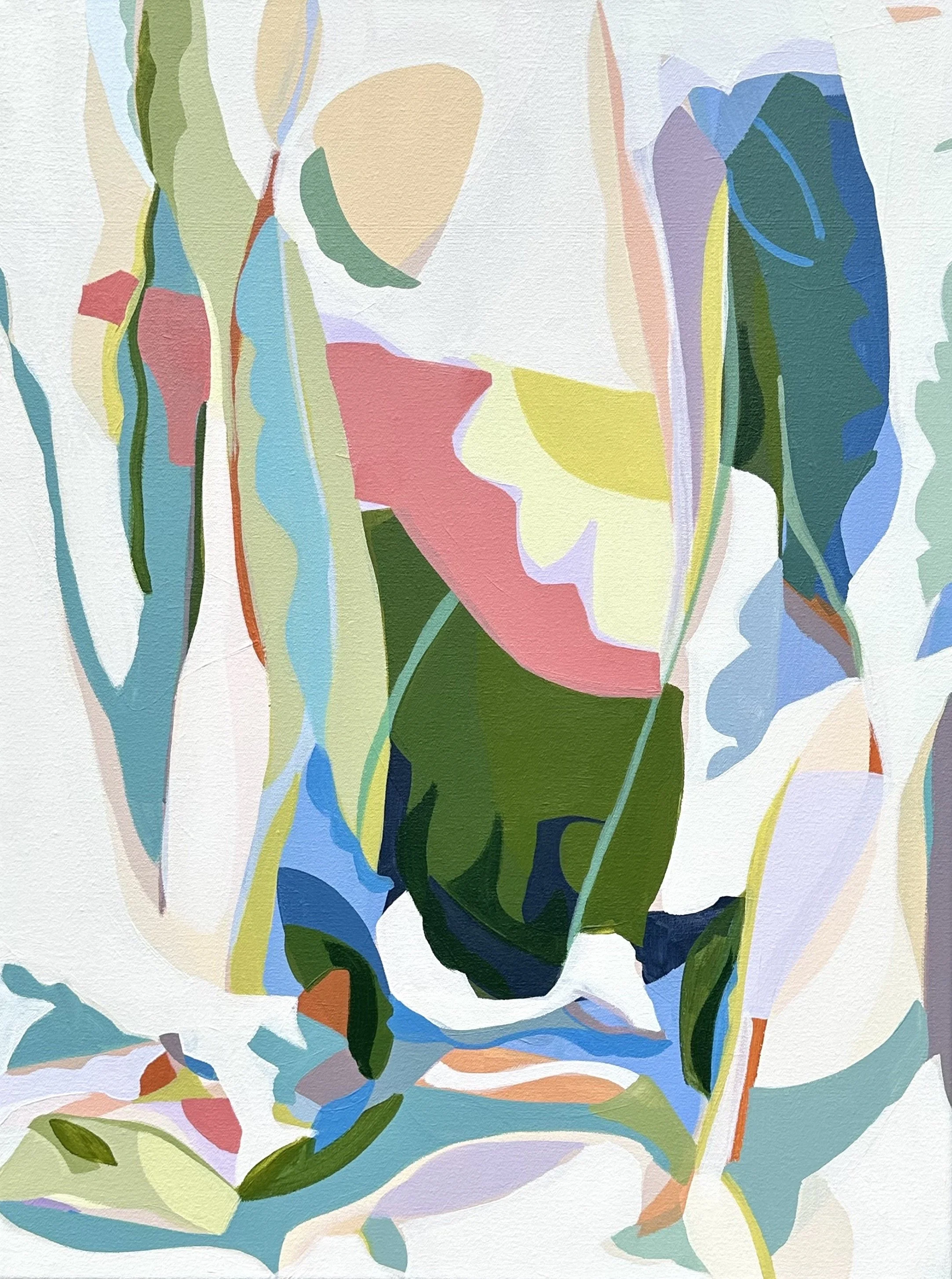  New Growth II, 2026, Acrylic on canvas, 24×18 in., available at  Gregg Irby Gallery  