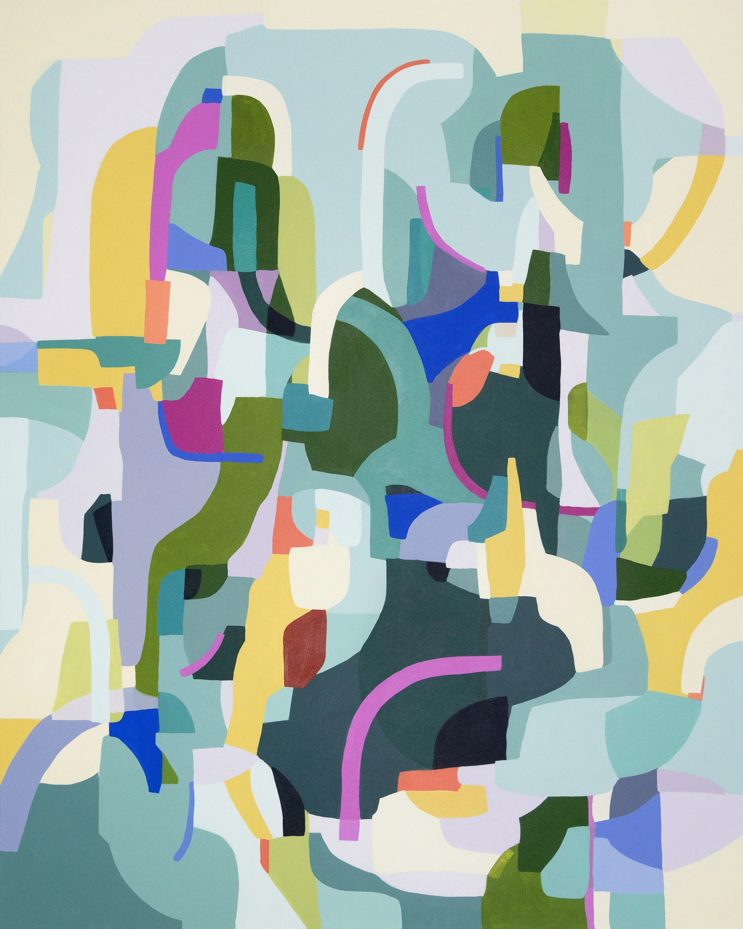   Jubilant , 2026, Acrylic on canvas, 60×48 inches   Bridgette Mayer Gallery  