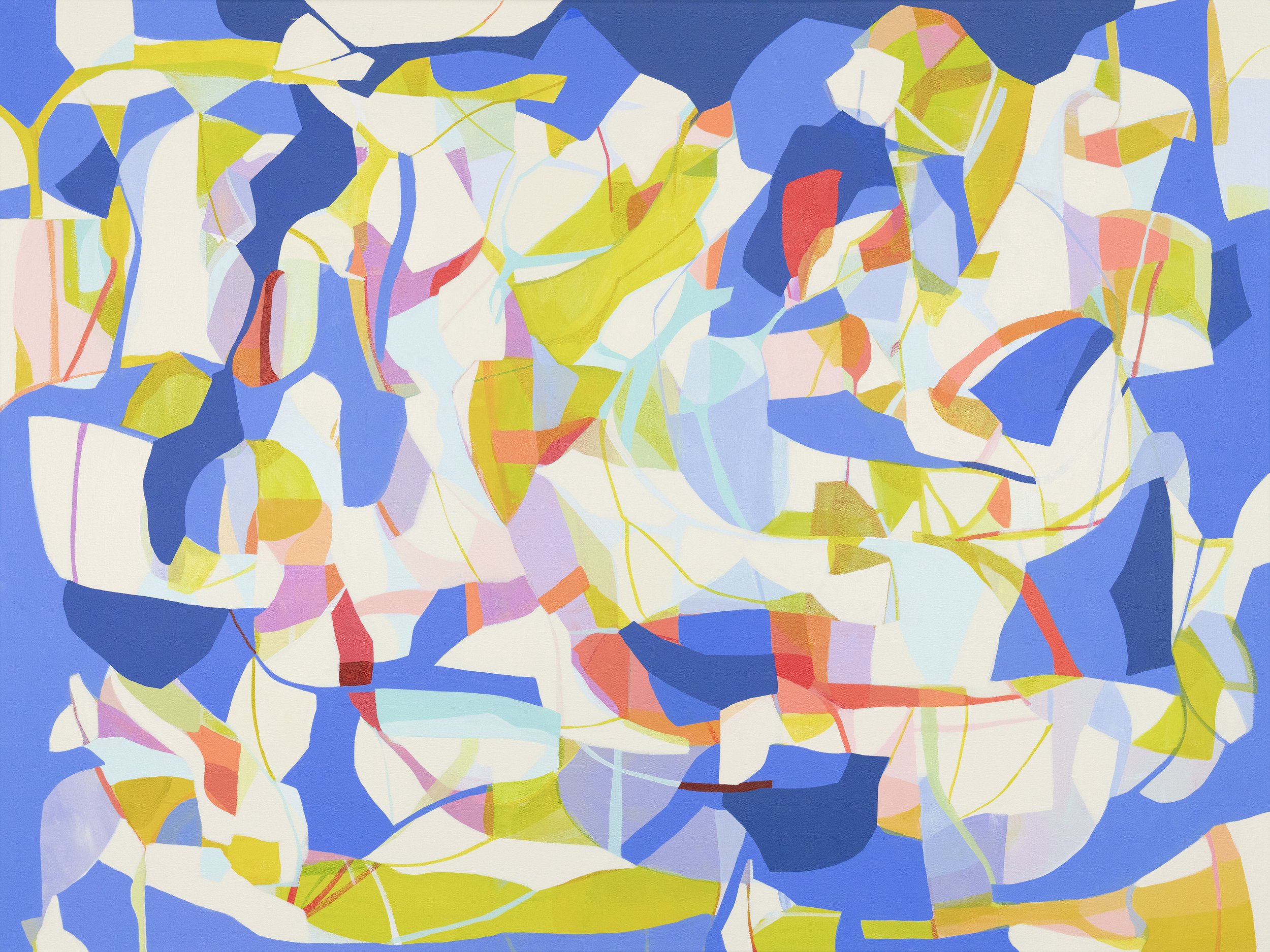  Interconnected, 2026, Acrylic on canvas, 36×48 inches   Bridgette Mayer Gallery  