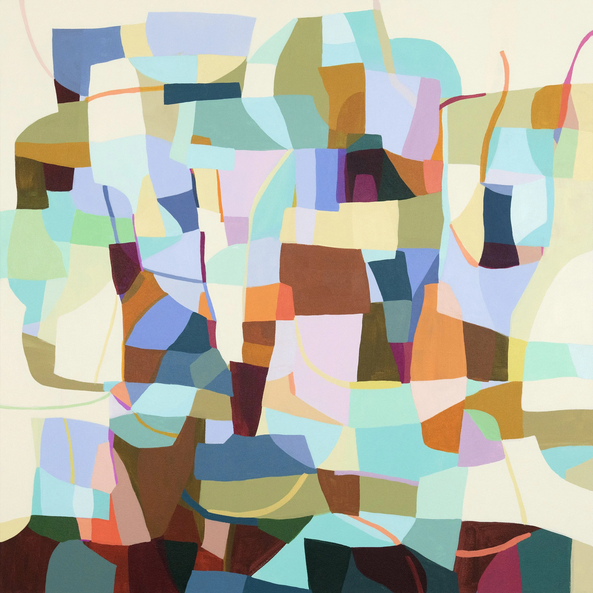   Conversation II , 2026, Acrylic on canvas, 36×36 inches   Bridgette Mayer Gallery  
