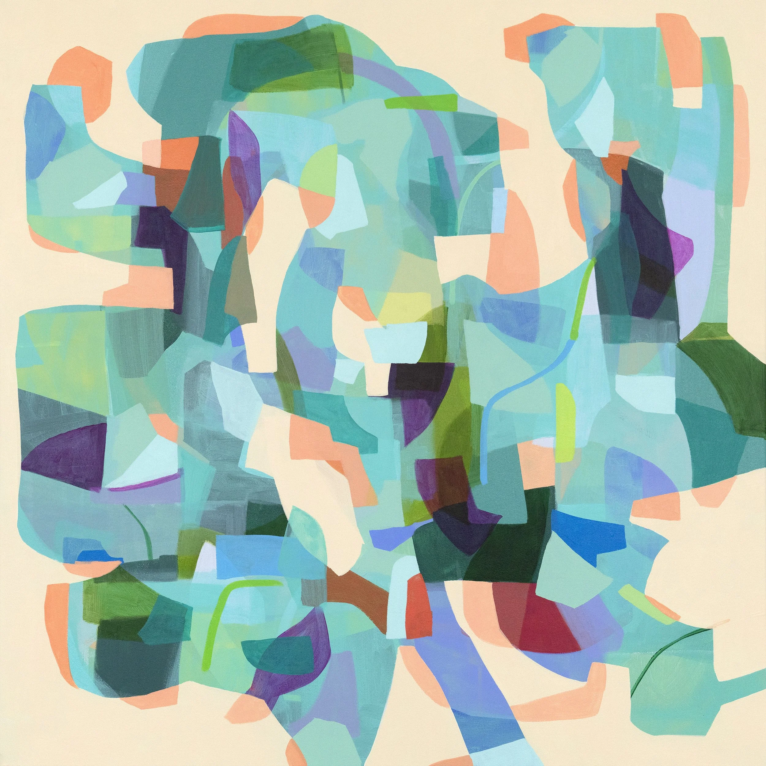   Suspension , 2026, Acrylic on canvas, 36×36 inches   Bridgette Mayer Gallery  