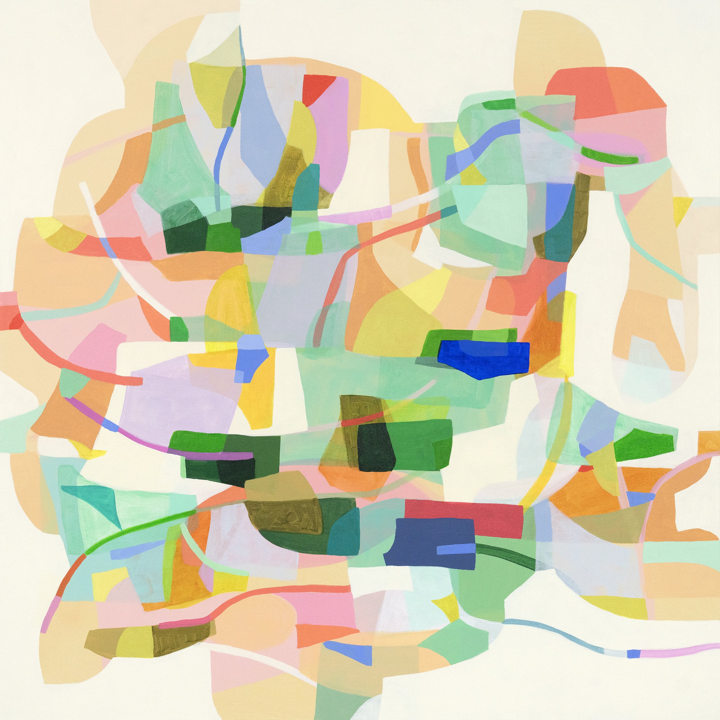  Kaleidoscopic II, 2026, Acrylic on canvas, 36×36 inches   Bridgette Mayer Gallery  