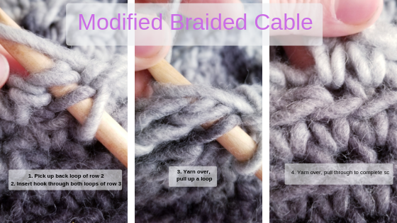 Modified Braided Cable (wrong side)
