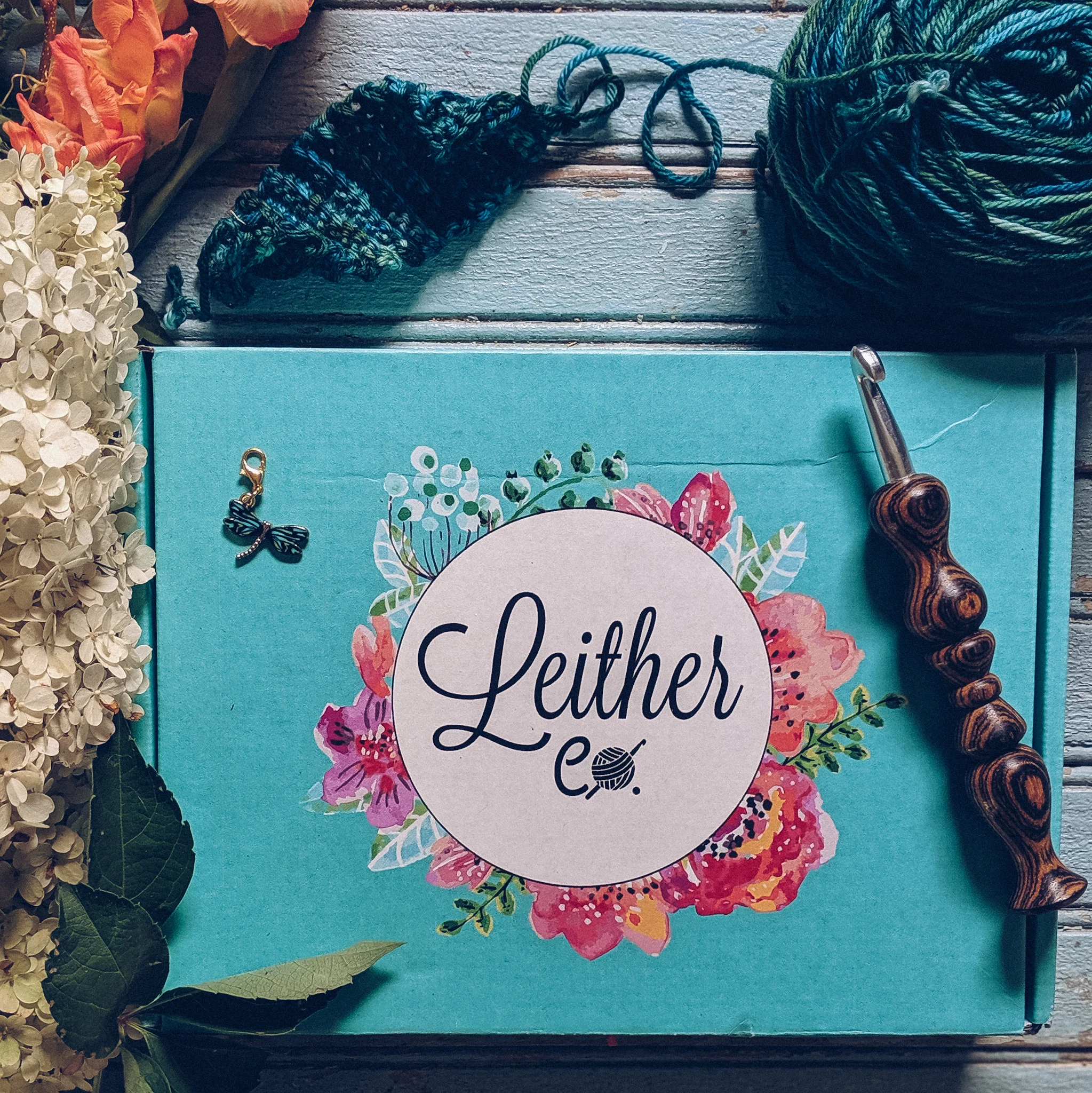 Leither Co. Crochet Subscription Box Review: read for all the details! #freecrochetpatterns #crochetsupplies #crochet