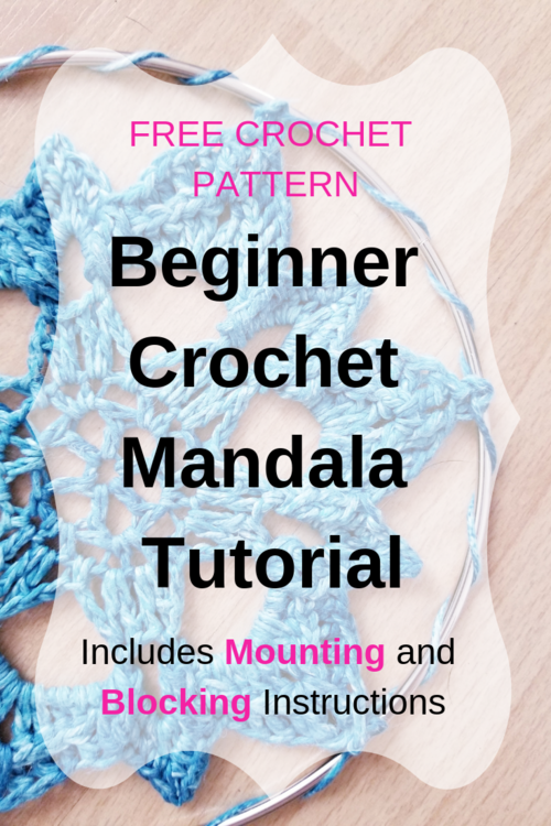 Beginner friendly crochet mandala tutorial and free pattern