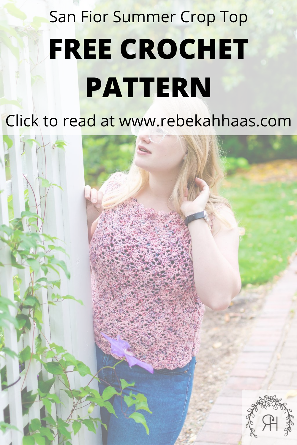 Lace Summer Crop Top Crochet Pattern — Rebekah Haas Crochet