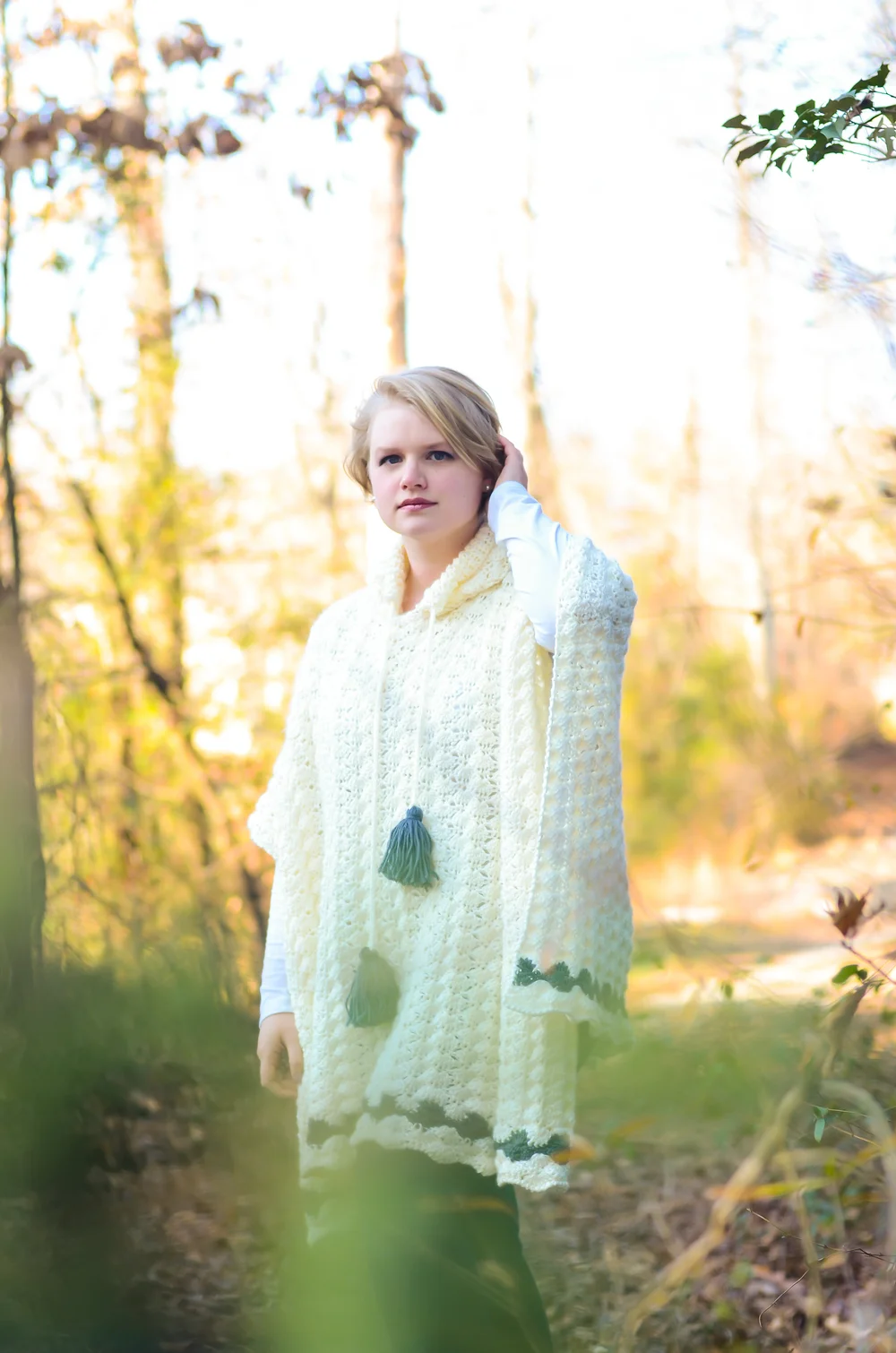 &pal アンドパルcrochet poncho クロシェポンチョ Simone Crochet 