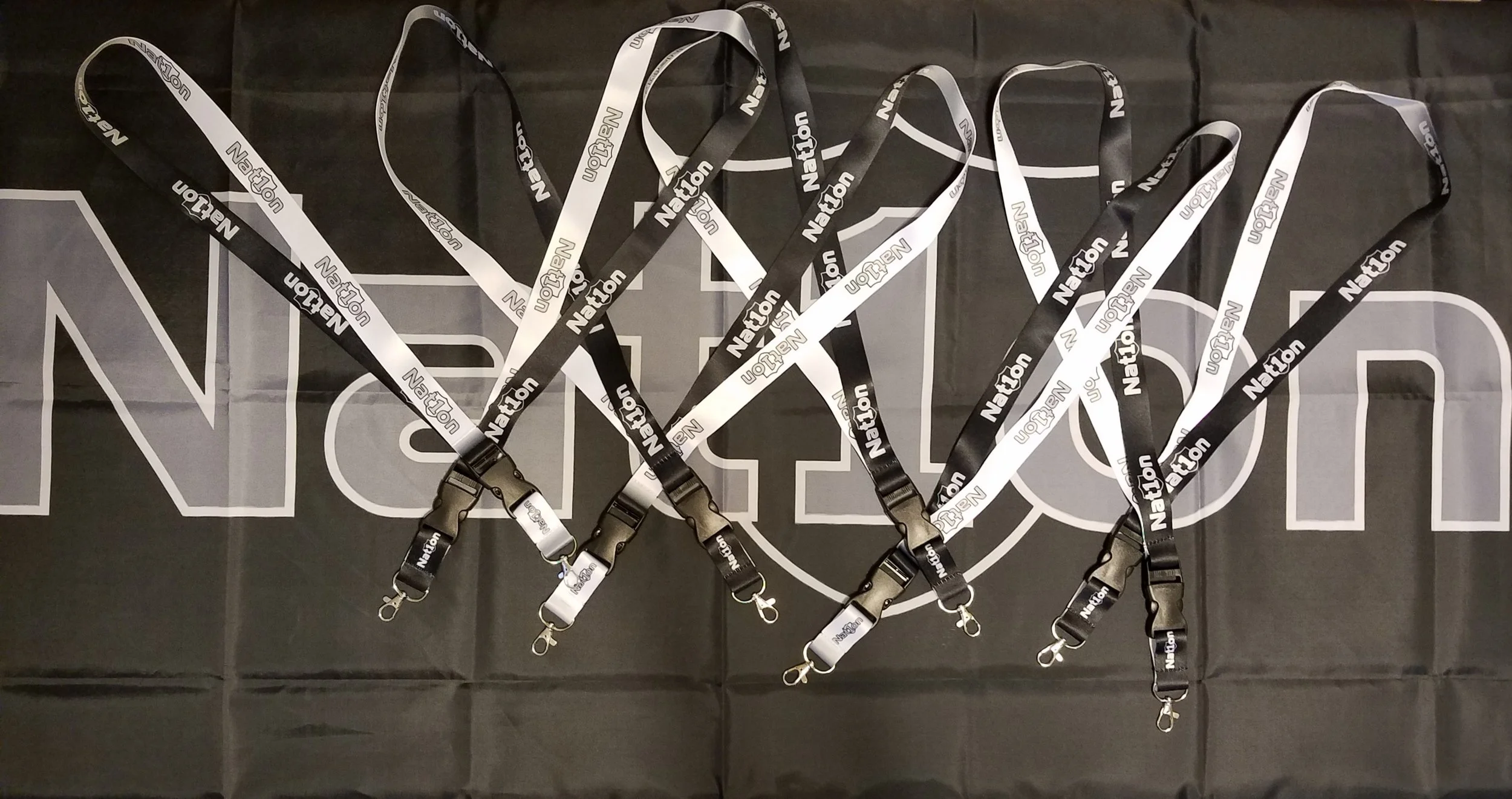 Exclusive Nat1on®️ Two-Sided Lanyard with Detachable Buckle