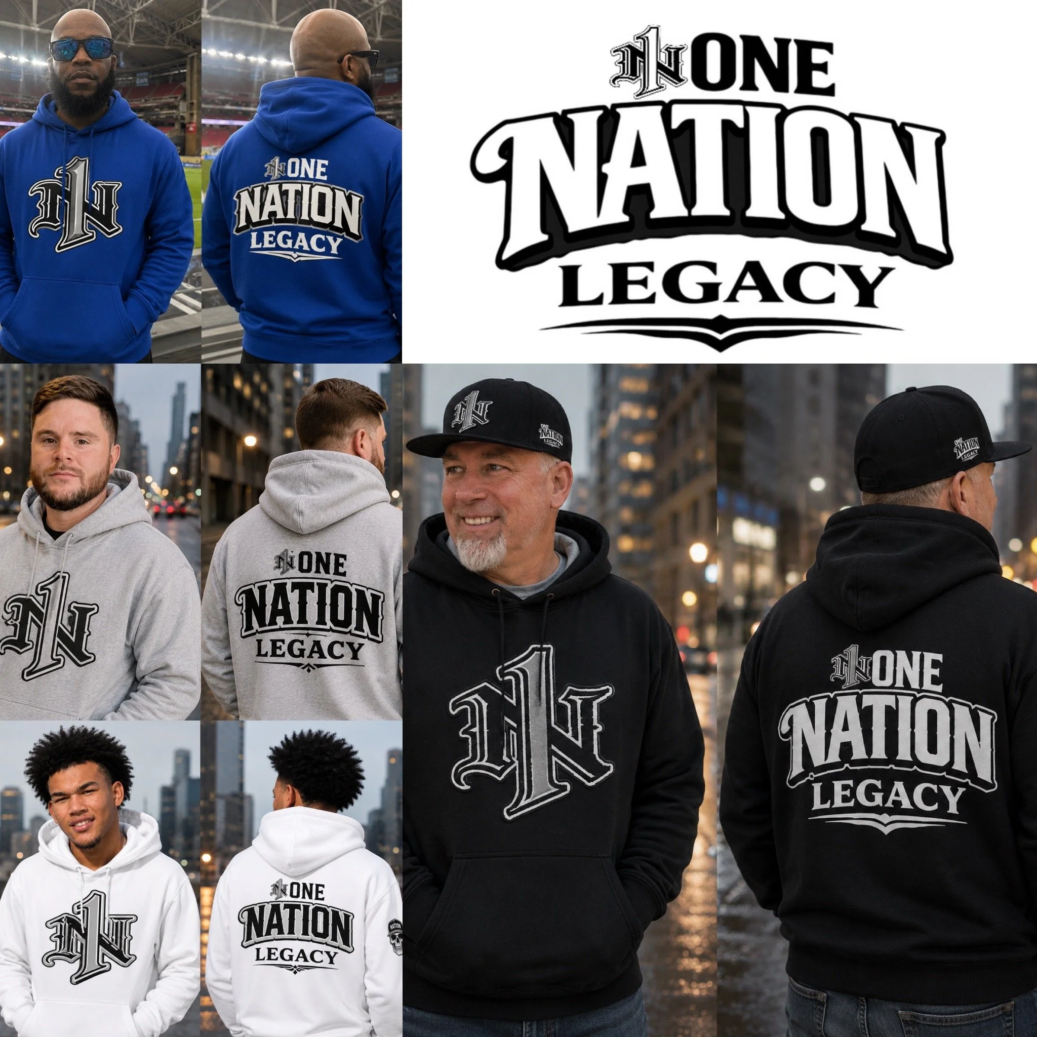 JUNE RELEASE - Pre-Order TODAY - One Nation Legacy Logo Pull-Over Hoodie