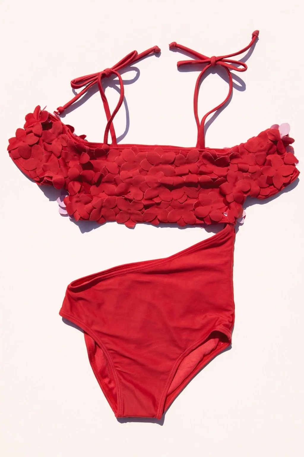 Chaconia  Red Floral One-Piece Swimsuit