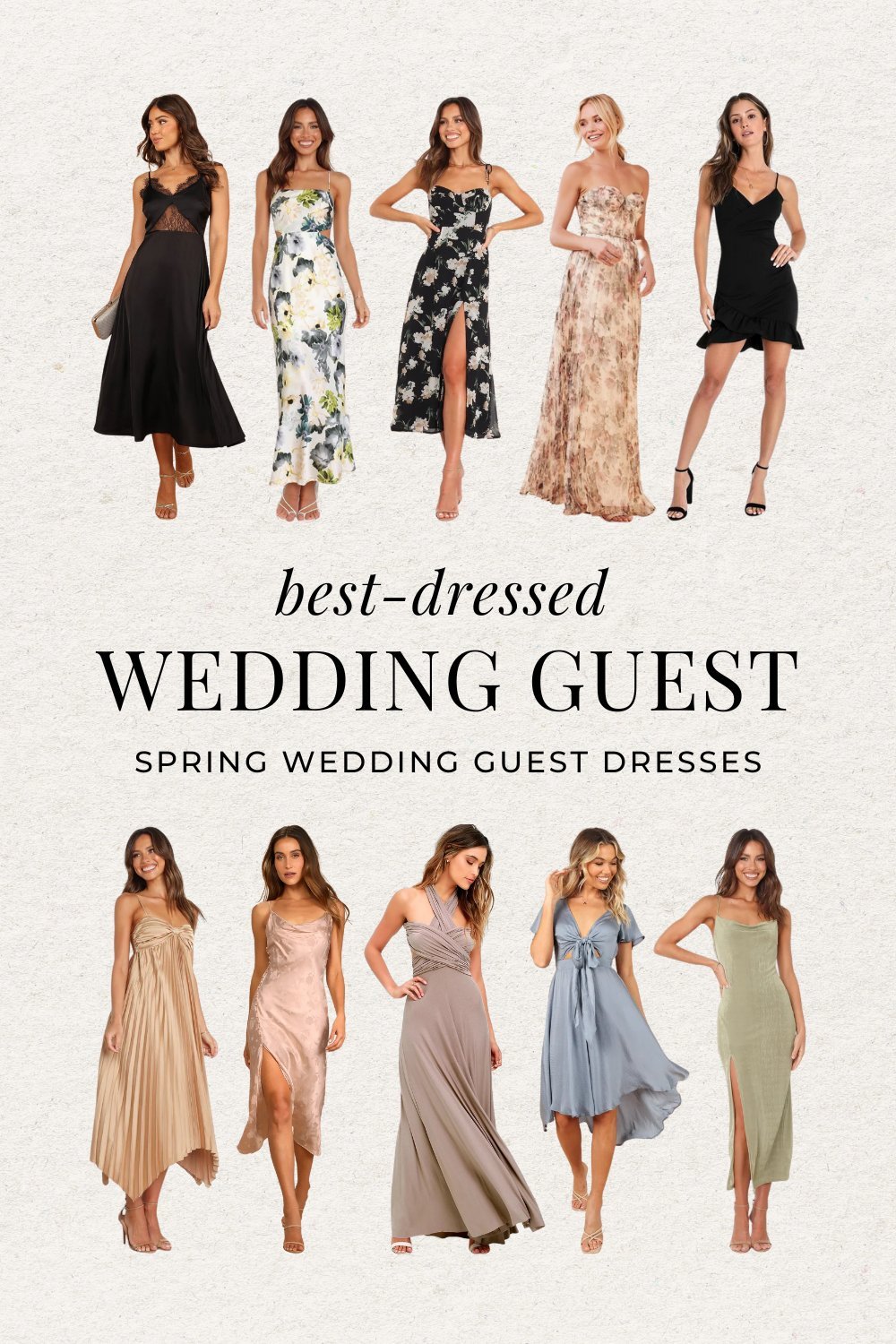 Spring fashion dresses that are affordable and perfect for wedding