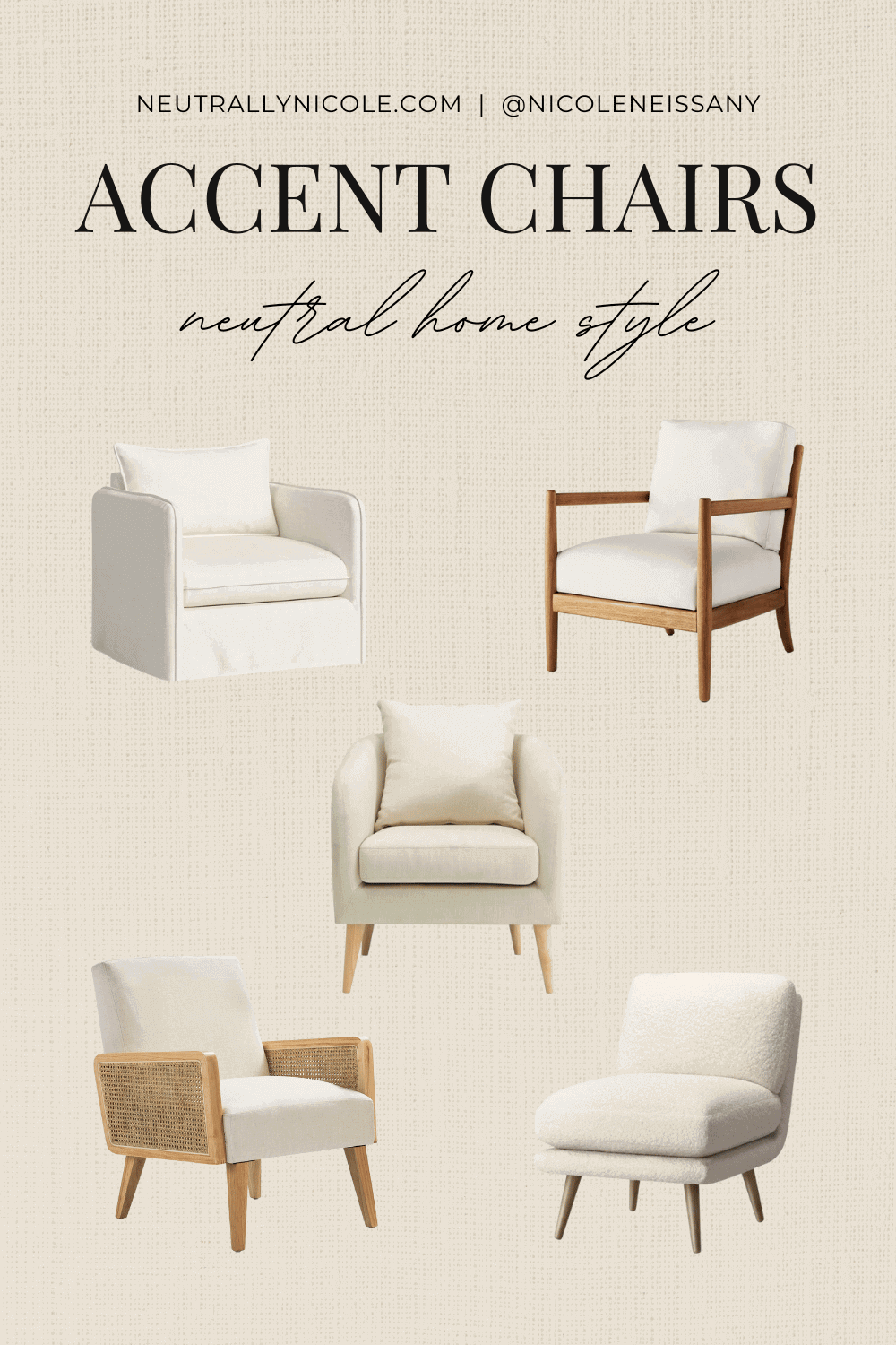 Home Neutral Accent Chairs — Neutrally Nicole