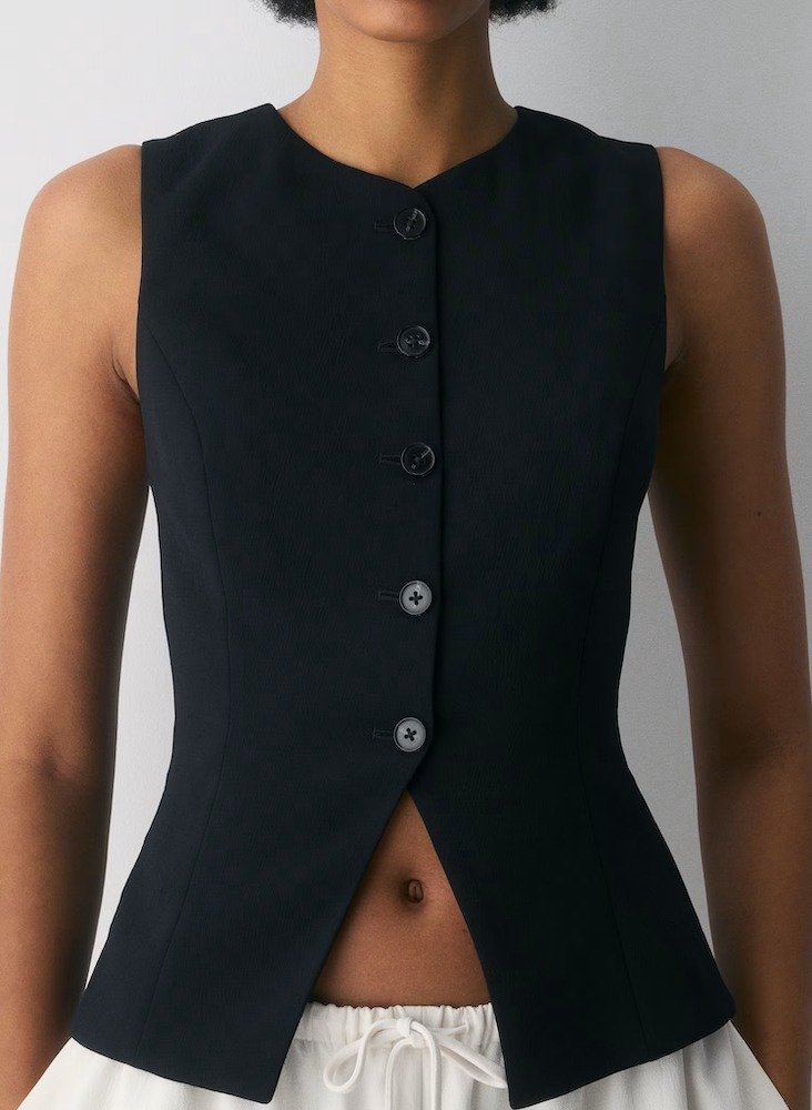 Aritiza Tailored Button-Up Vest [shop]