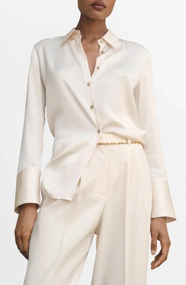 MANGO Satin Shirt [shop]