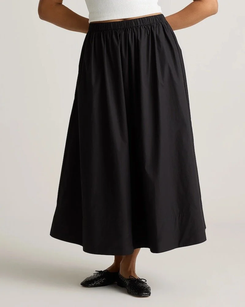Quince Poplin Maxi Skirt [shop]