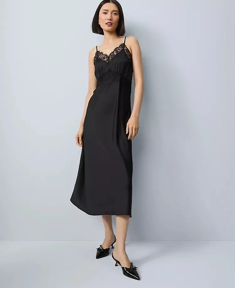 Ann Taylor Midi Slip Dress [shop]