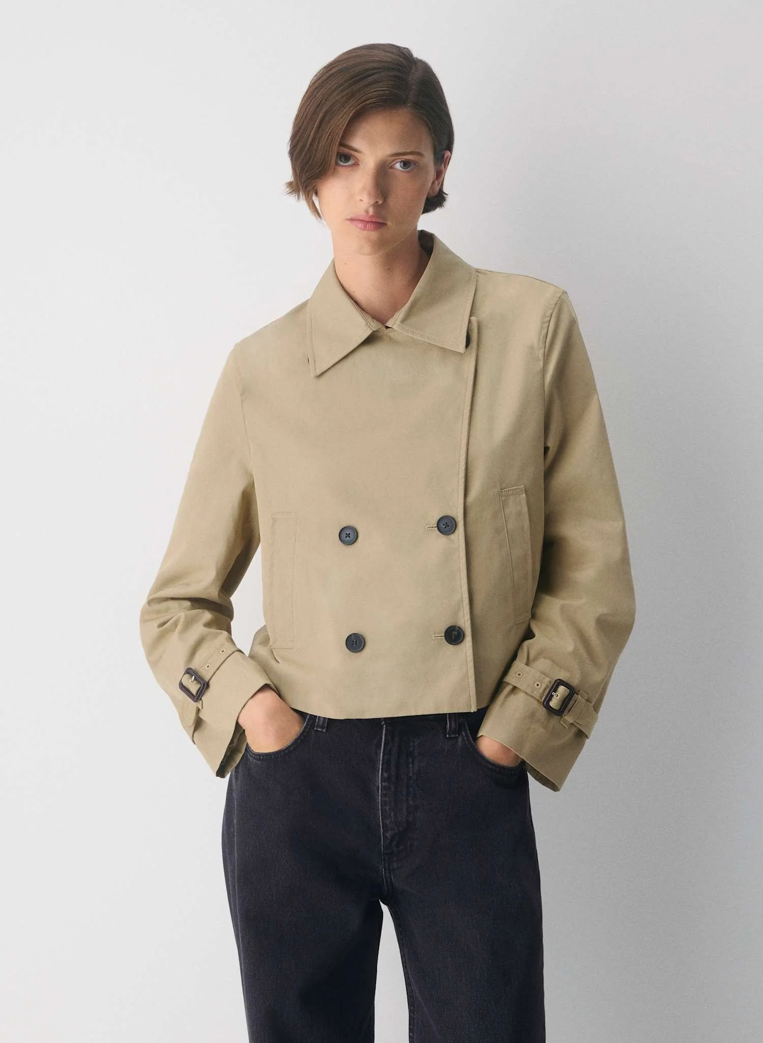 Aritzia Cropped Trench [shop]