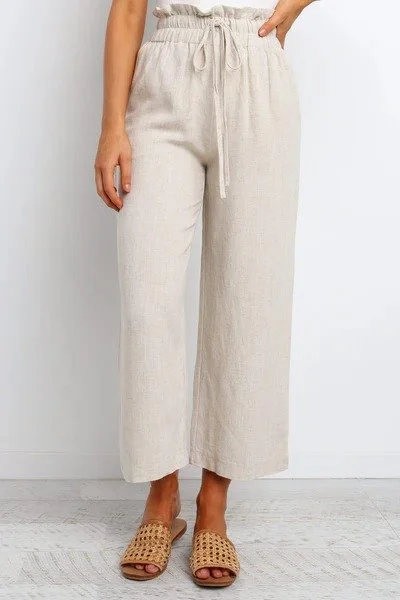 Petal &amp; Pup Drawstring Linen Pants [shop]