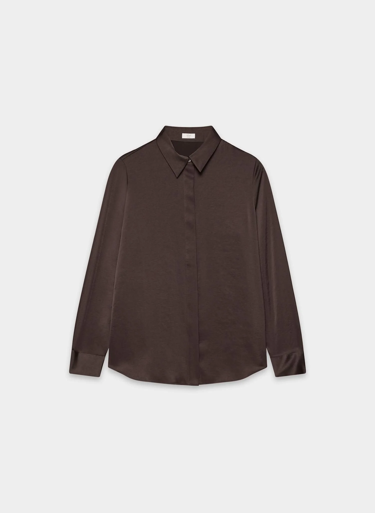 Aritzia Brown Satin Blouse [shop]