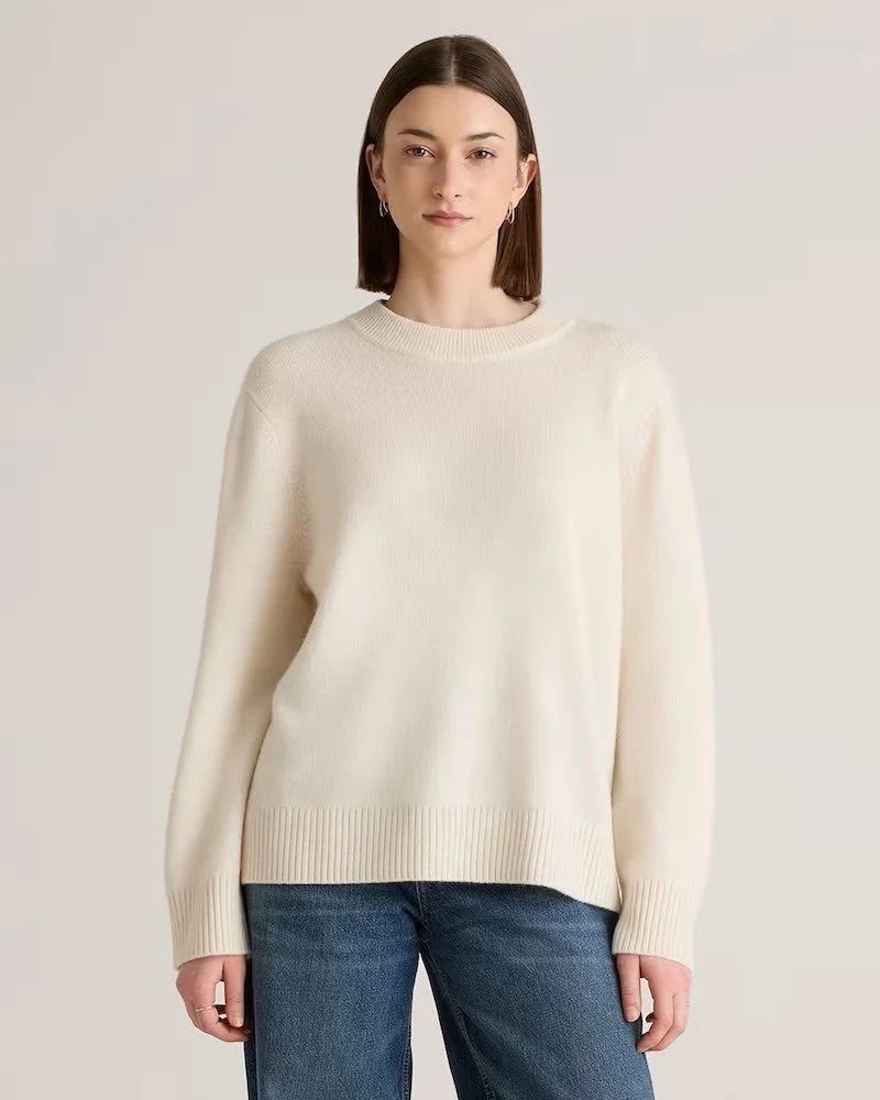 Quince Cashmere Crewneck Sweater [shop]