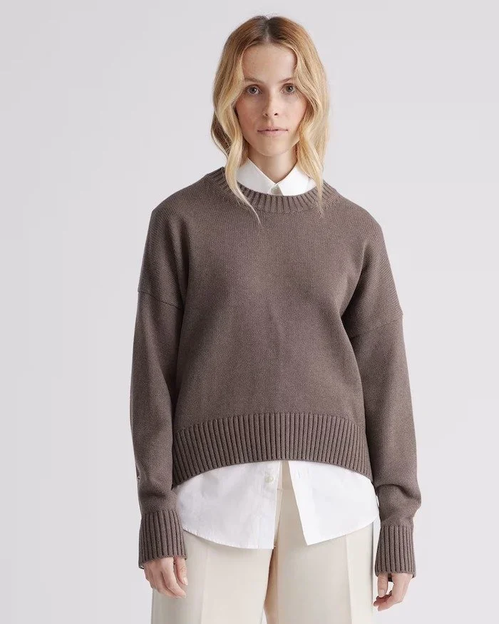 Quince Cotton Crew Sweater [shop]