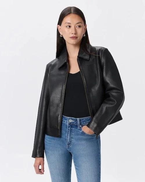 Quince Leather Zip-Front Jacket [shop]