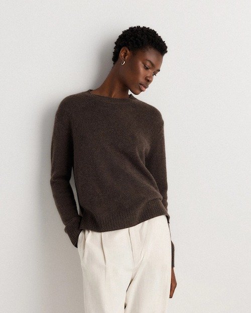 Quince Cashmere Crewneck Sweater [shop]