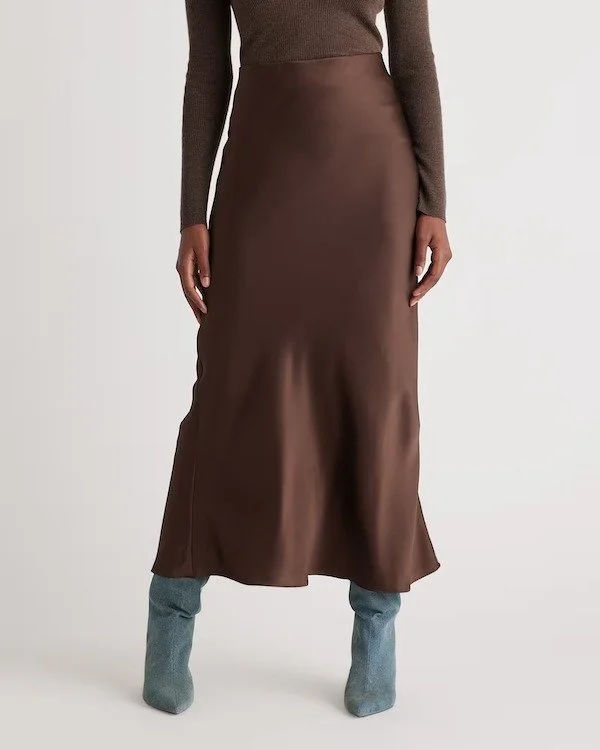 Quince Washable Silk Maxi Skirt [shop]