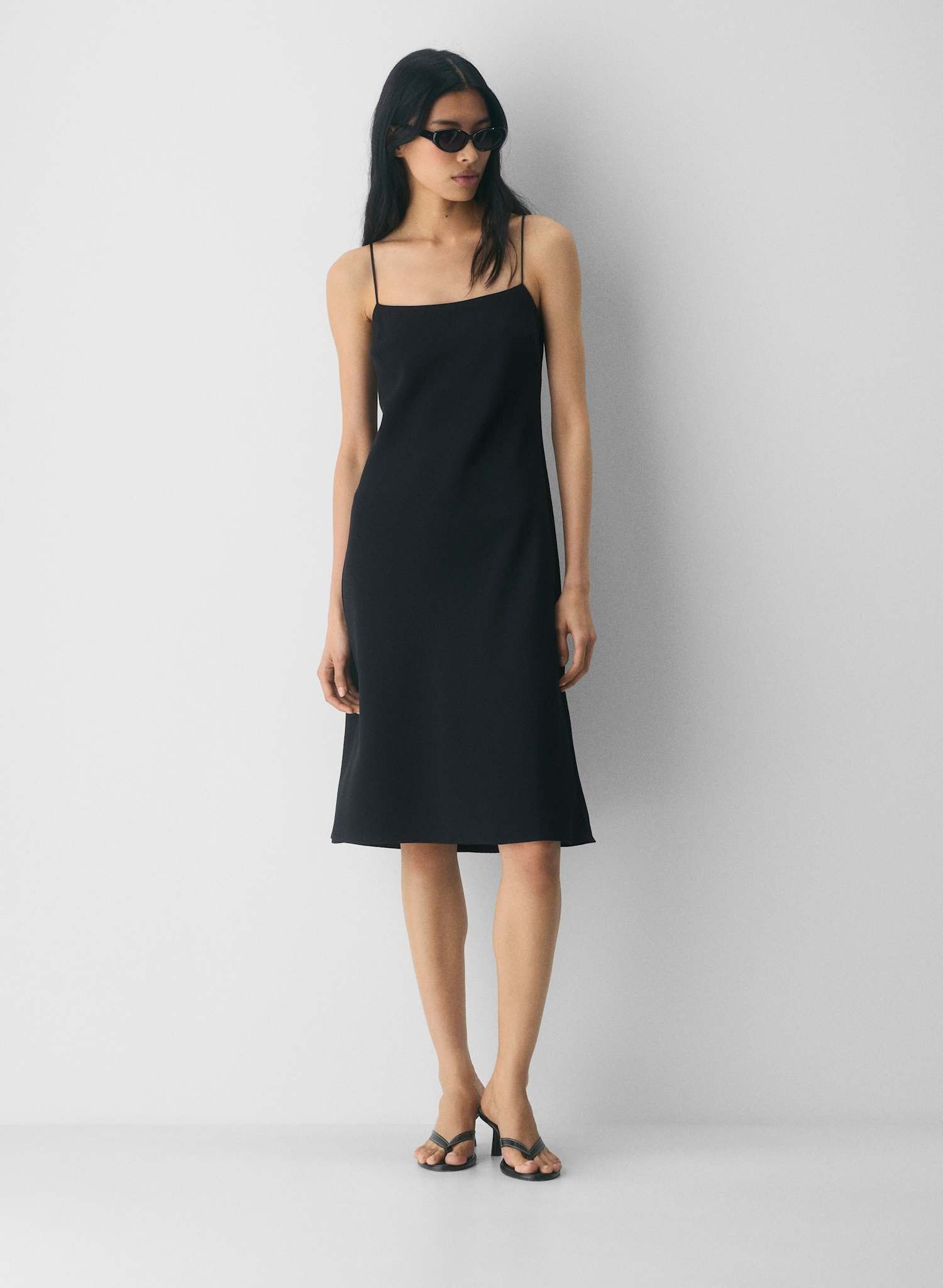 Aritzia Midi Crepe Slip Dress [shop]