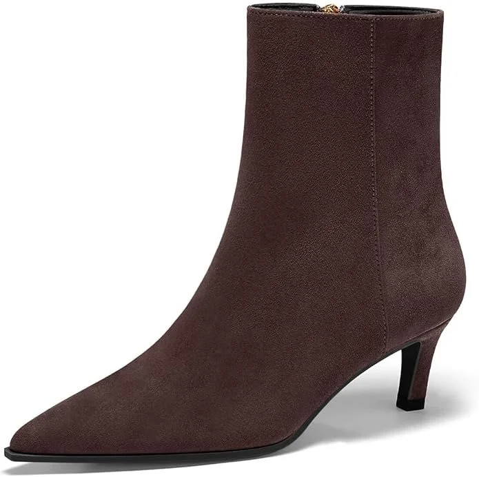 Amazon Suede Ankle Boots [shop]