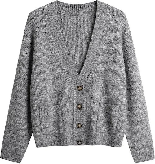 Amazon V-Neck Cable Knit Cardigan [shop]