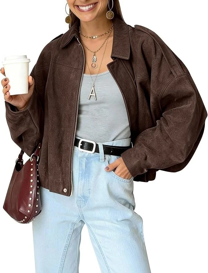 Amazon Suede Bomber Jacket [shop]