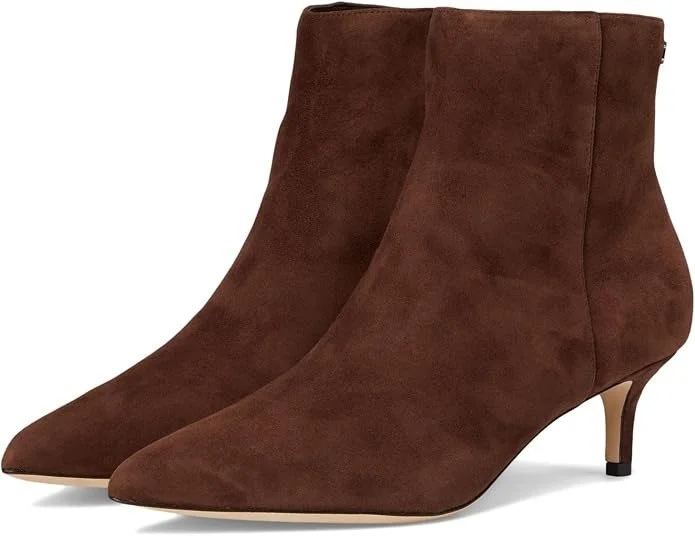 Amazon Suede Kitten Heel Boots [shop]