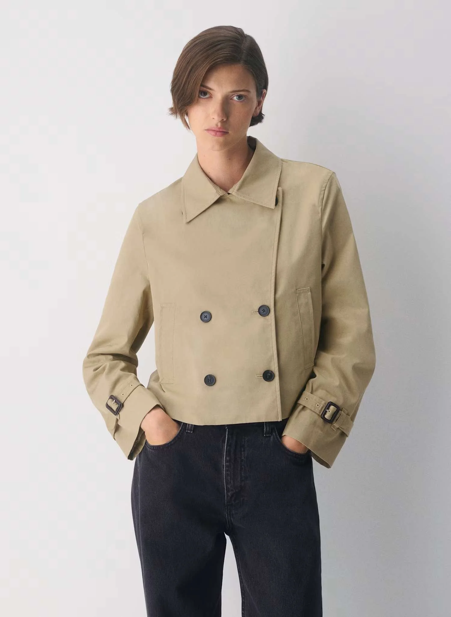 Aritzia Cropped Trench [shop]