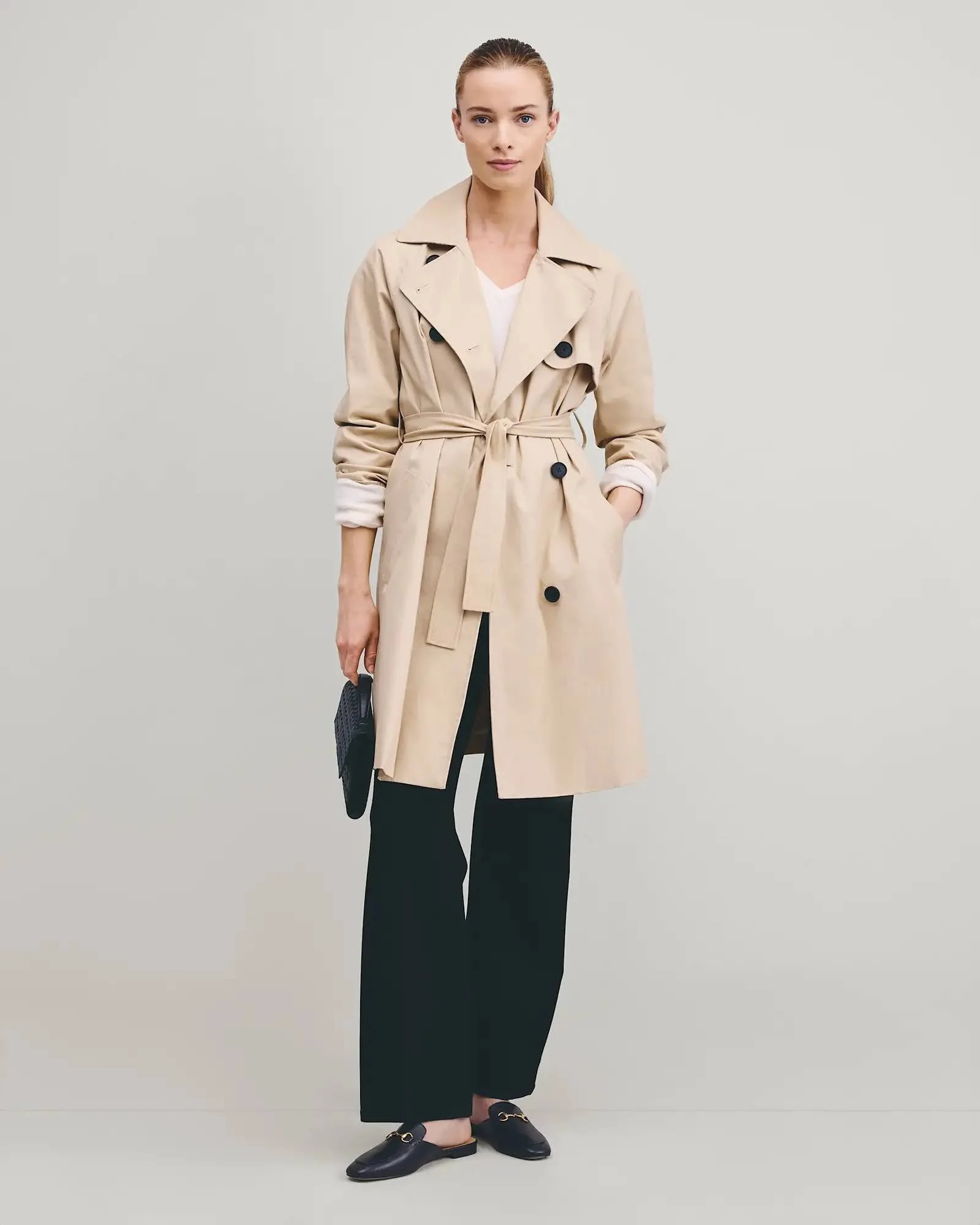 Quince Mid-Length Trench Coat [shop]