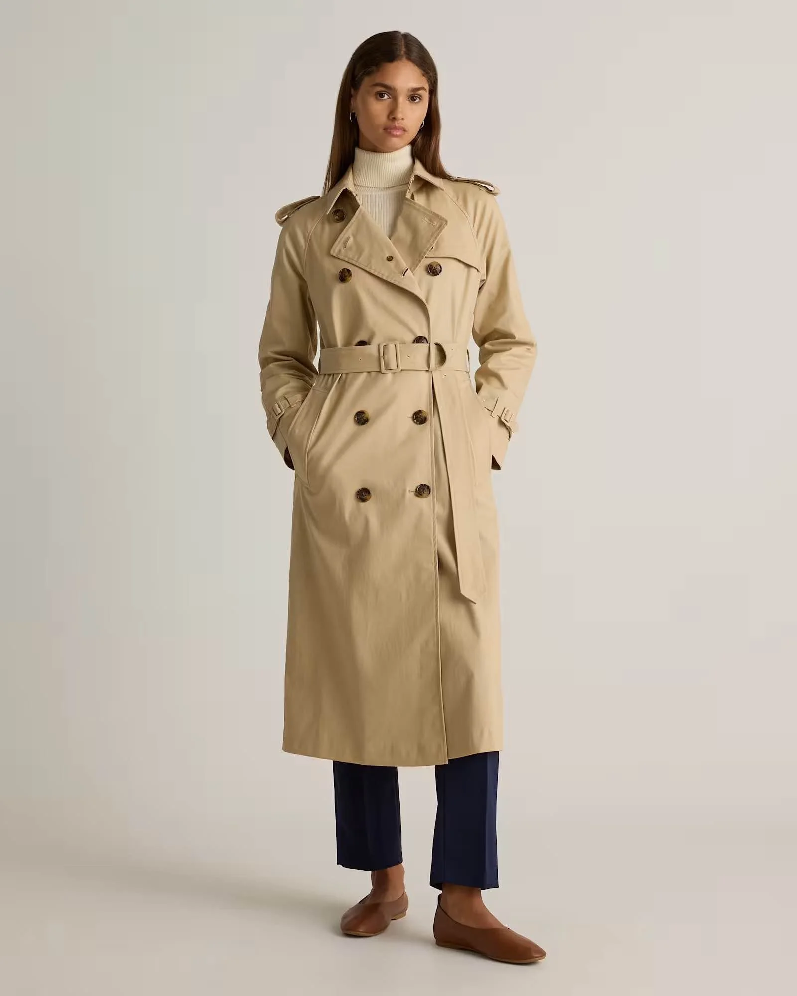 Quince Long Trench Coat [shop]