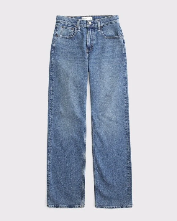 ♥ Abercrombie High Rise Relaxed Jeans [shop]