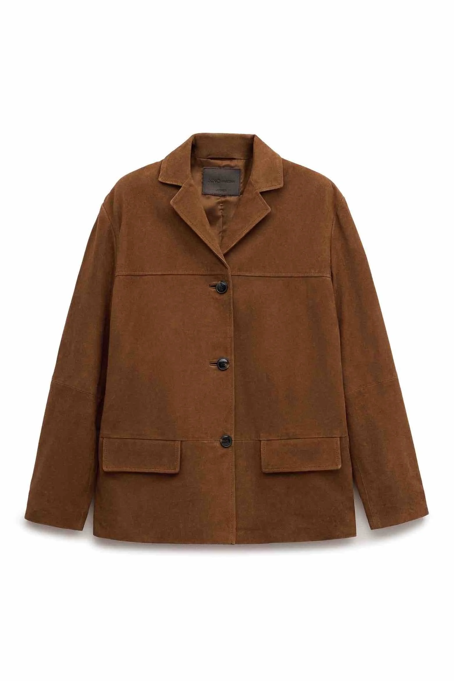 Mango Suede Blazer Jacket [shop]