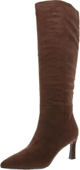 Amazon Suede Heels Knee-High Boots [shop]