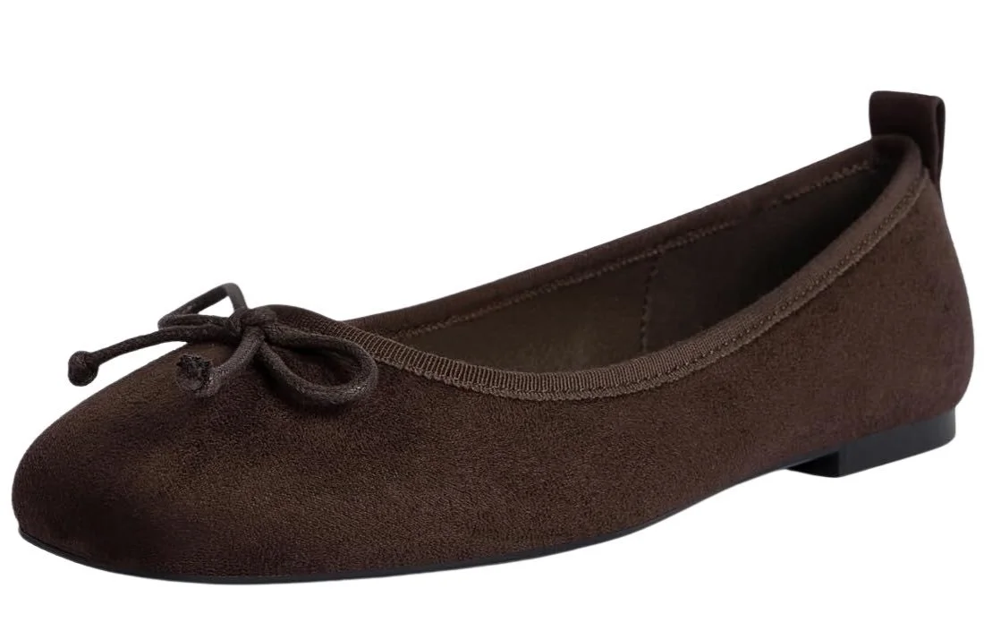 Amazon Suede Ballet Flats [shop]
