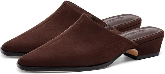 Amazon Suede Heeled Mules [shop]