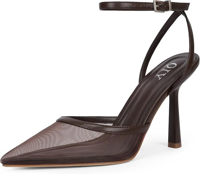 Amazon Mesh Toe High Heels [shop]
