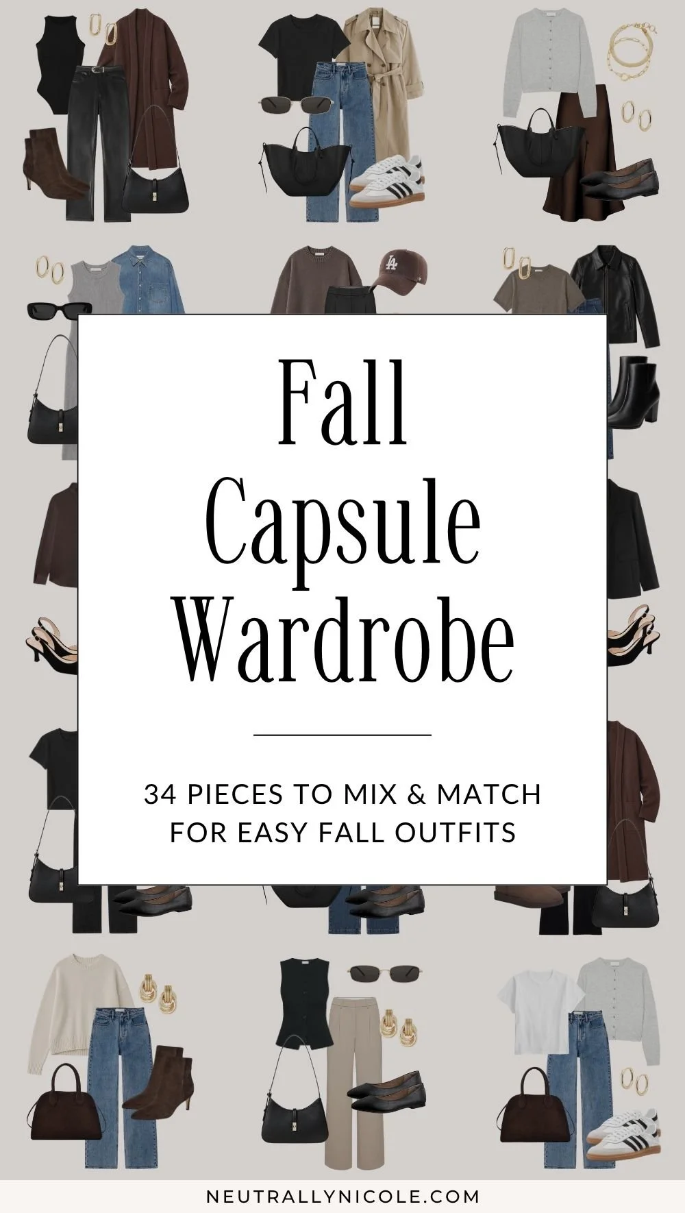 Fall Capsule Wardrobe: 34 Pieces for 100+ Minimalist Outfit Ideas