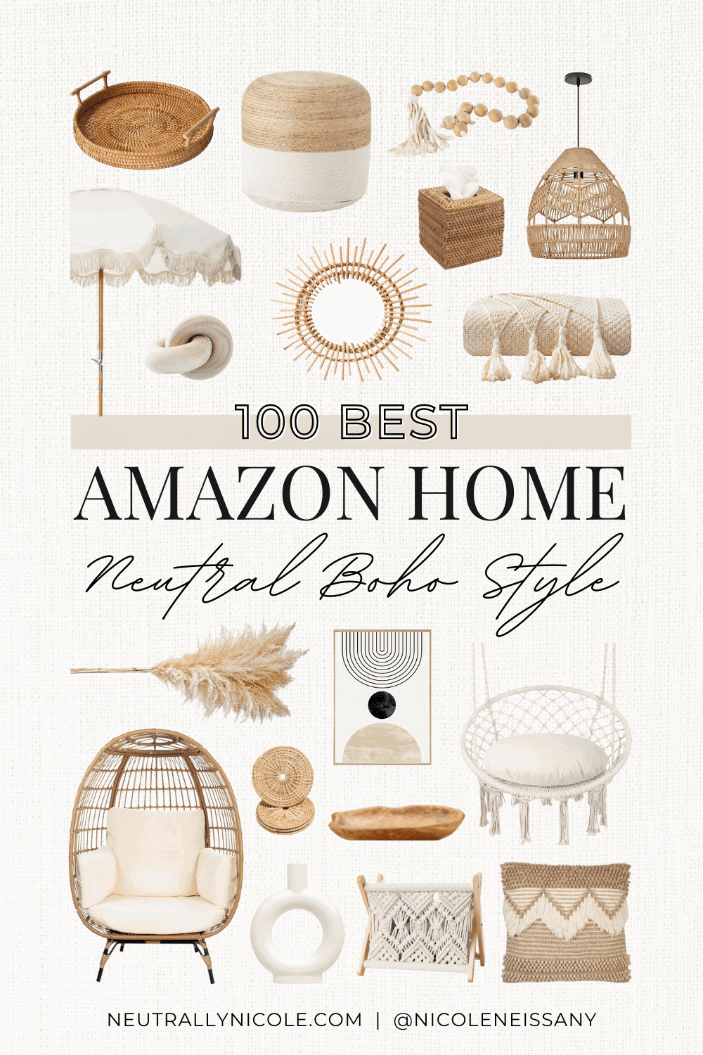 100 Best Neutral Boho Home Decor From Amazon