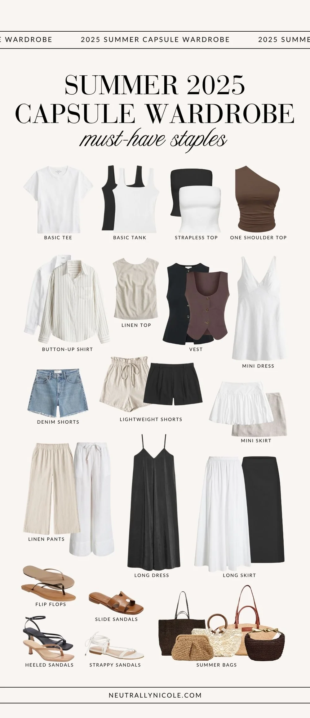 2025 Summer Capsule Wardrobe + Outfit Ideas